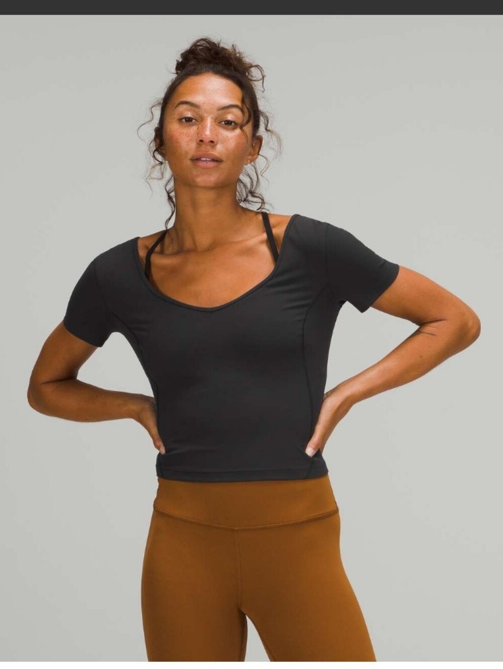 Lululemon Align T-shirt Black Size Small Active Wear Running Stretch Lightweight
